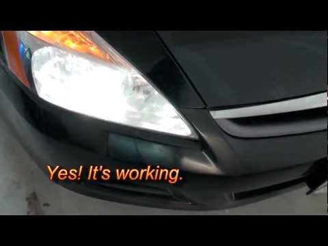 How to Replace the Headlight Bulb on a Honda Accord...