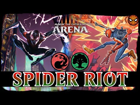 SPIDER SWARM RIOT | MTG Arena - Gruul Aggro Spiders MYTHIC RANK OMENPATHS Standard Deck