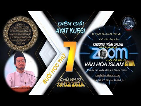 CHƯƠNG TRÌNH VĂN HÓA ISLAM ONLINE #7 SUN 180224
