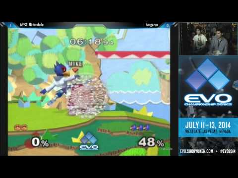 EVO 2014 SSBM QF Pools - Nintendude vs Zanguzen