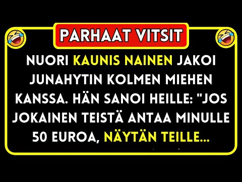 Vitsi päivässä 😂 Nuori Kaunis Nainen Ehdottaa Miehille… Parhaat Vitsit!