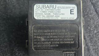 2017 Subaru XV Crosstrek RKE Keyless Entry / TPMS Receiver Location and Removal
