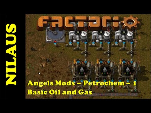 Factorio Angels Mods Tutorials - Petrochem 1 - Basic Oil and Gas - OUTDATED