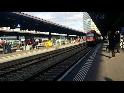 S24 Line Train Towards Zug, Oerlikon Station (01-11-2019) - Zürich, Switzerland
