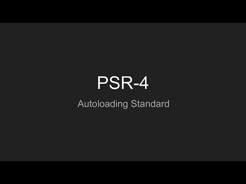 PHP, PSR-4: Autoloading Standard (Автозагрузка)