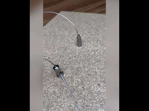 Фиксатор троса (с крепежной гайкой под шуруп), диаметр 3 мм