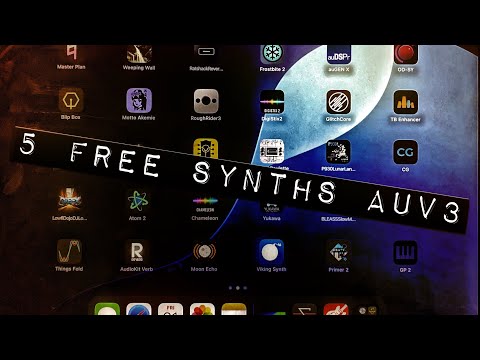 5 free synths Auv3 iOS iPad 2025