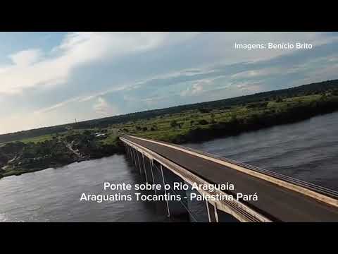 Ponte interditada sobre o Rio Araguaia Araguatins Tocantins e Palestina Pará breve mais informações 