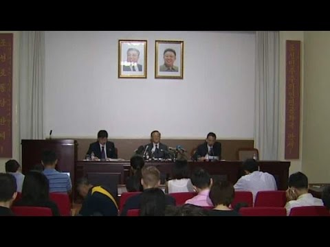 North Korea touts nukes in rare news conference