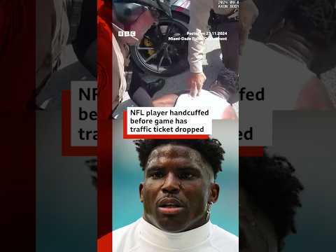 Video | NFL player Tyreek Hill has traffic ticket dropped. #TyreekHill #NFL #BBCNews