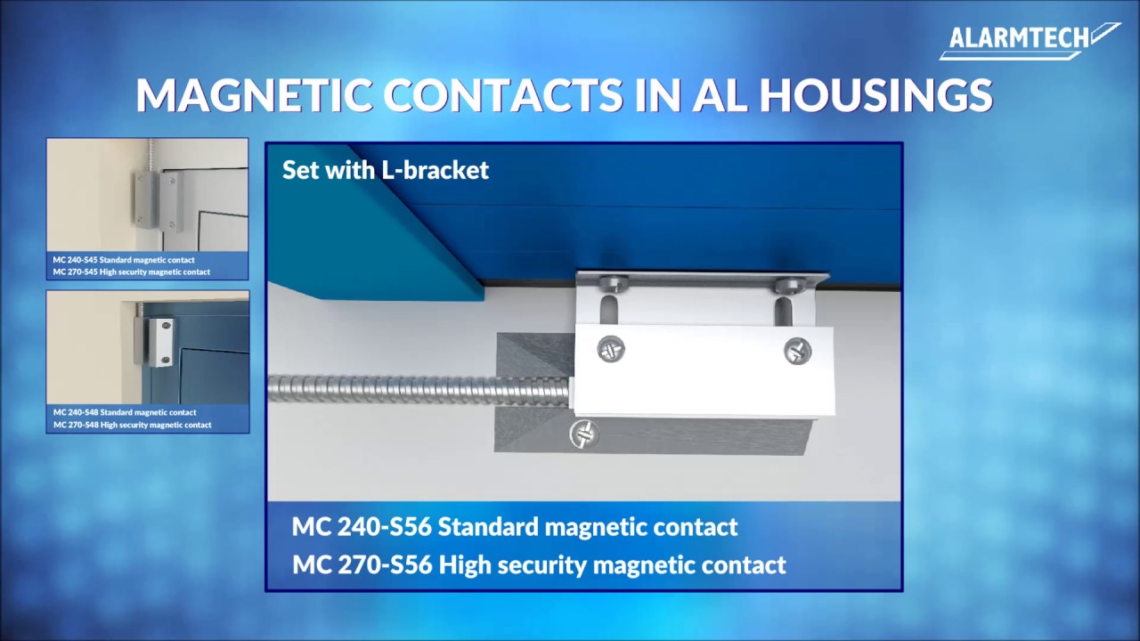 MAGNETIC CONTACTS - SETS IN AL HOUSING - ALARMTECH SWEDEN