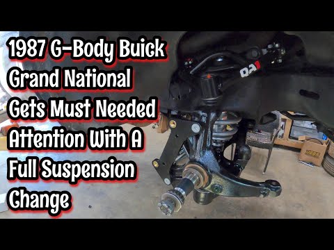 Buick Grand National QA1 Suspension Install - G Body Coilovers - Shock - Control Arms - Sway Bar