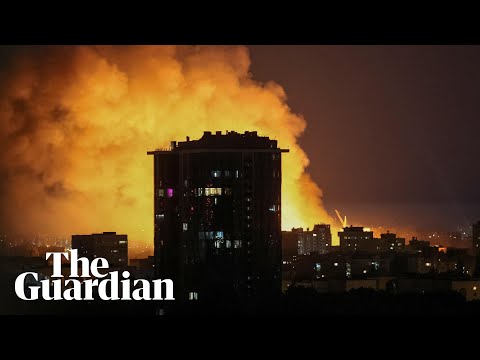 Footage shows explosions in Kyiv after Russia pummels city in all-night drone attack