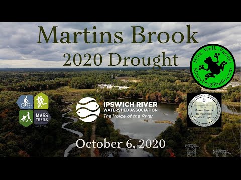 Martins Brook Drought, North Reading/Wilmington, MA- {Drone Video}