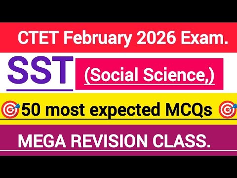 CTET Social Science 50 High Level MCQs | Most Expected Questions | CTET Paper- 2 2025 #ctet  #viral