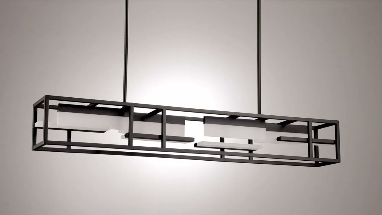 Video 1 Watch A Video About the Armitage Black 8 Light LED Island Chandelier