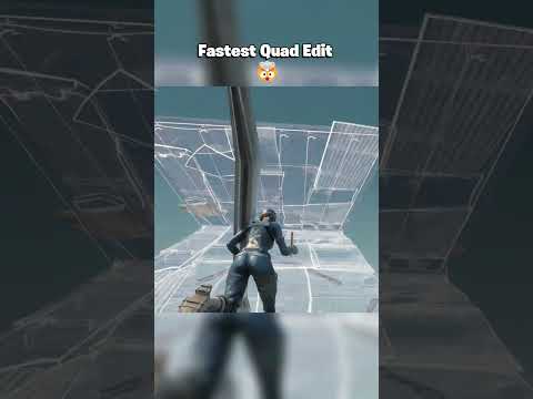 Fastest Quad Edit In Fortnite 🤯 #shorts
