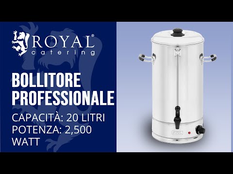 Video - Bollitore Professionale - 20 Litri  - 2500 W