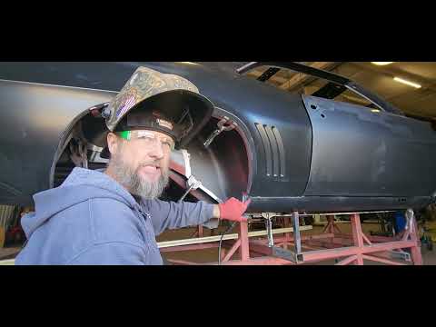 1967-69 camaro door gap fix when replacing quarter panels.  (Mr. Fireman)