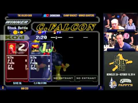 The Golden Bair - Champ Bracket - Winner Quarters: gaR (Sheik) vs Lord (C. Falcon)