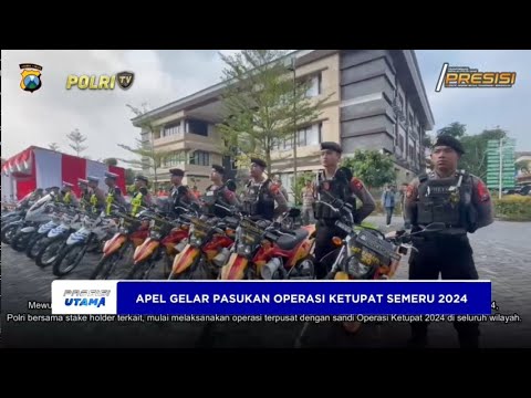 POLRESTA SIDOARJO APEL GELAR PASUKAN OPS KETUPAT SEMERU 2024