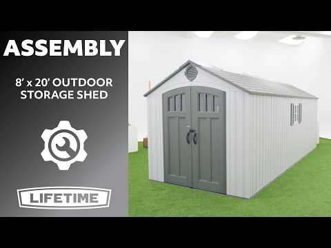 Lifetime 8-ft x 20-ft Outdoor Storage Shed