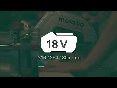 Scie à onglets radiale 1800W KGS 254 M avec socle KSU 251 METABO