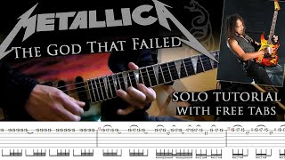 Metallica - The God That Failed guitar solo lesson (with tablatures and backing tracks)