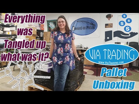Via Trading Pallet Unboxing - Everything Was tangled up? What was inside? - Online Re-selling