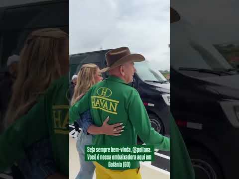 lucianohang em Goiânia mais uma inauguração da havan com presença de Poliana mulher de Leonardo
