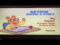 Arthur Arthur Writes A Story DVD Menu Walkthrough 2003