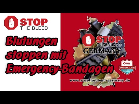 Stop the bleed: Blutungen stoppen mit Emergency Bandage - Druckverbände ganz einfach