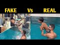 Cristiano Ronaldo Throwing his Son from Pool - FAKE Vs REAL Video