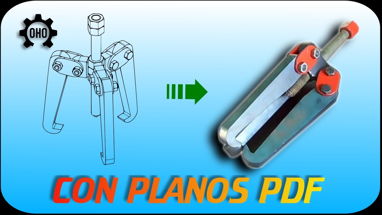 Pulley Puller - Manufacturing and PDF blueprints