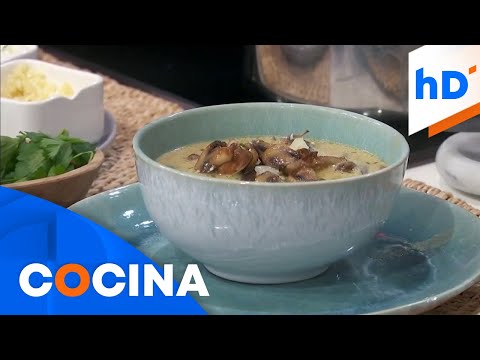 Prepara esta receta de sopa de hongos con queso sabrosa | hoyDía | Telemundo
