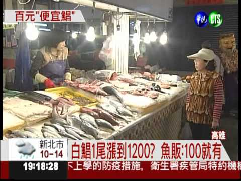 白鯧逢過年變貴? 魚販:100買得到!