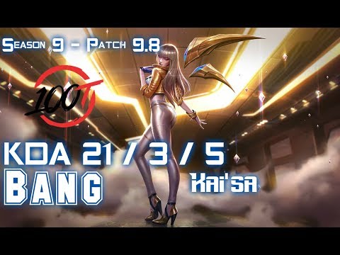 100 Bang KAI'SA vs EZREAL ADC - Patch 9.8 KR Ranked