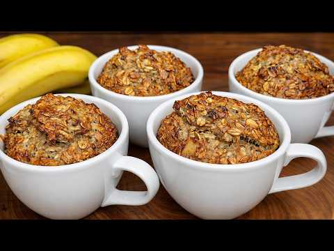 No flour, no sugar! Oatmeal, apple & banana — healthy protein oats in 5 minutes!