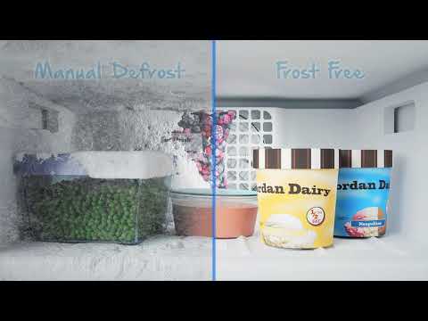 Beko Freestanding Fridge Freezer Frost Free CFP3691VW - White Video 3