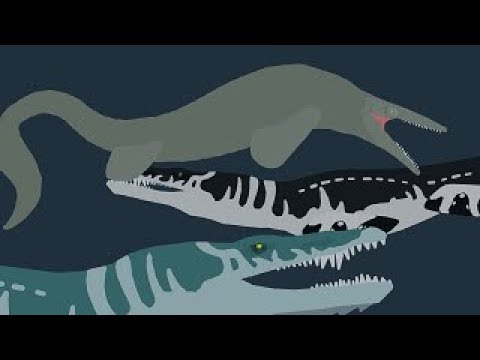 Giant Mosasaur vs Liopleurodon vs Predator X