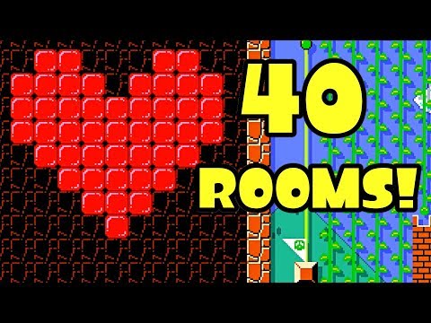Super Mario Maker 2 🔧 A 40 Rooms Level!!! 🔧 namnam