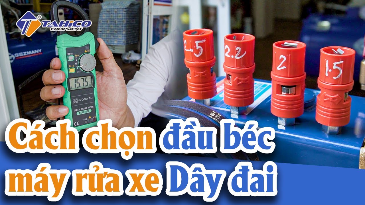 Đầu béc phun cho máy rửa xe dây đai 21