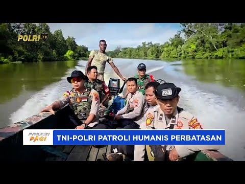 KAPOLSEK MUTING POLRES MARAUKE DAN TNI LAKSANAKAN PATROLI HUMANIS PERBATASAN