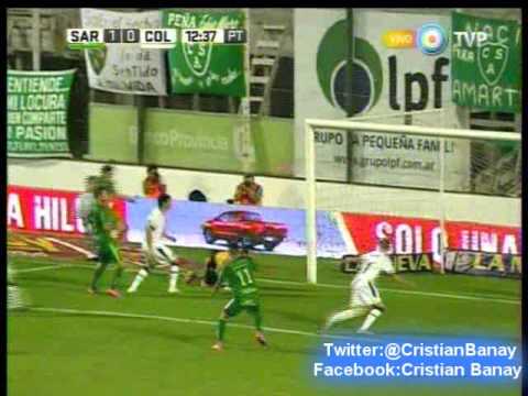 Sarmiento 1 Colon 0 (Martin Perazzo)  Torneo Primera Division 2016