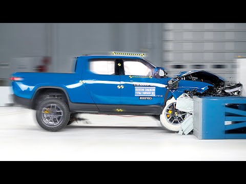 リビアン R1Tの衝突テスト動画