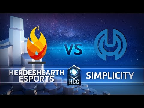 HGC 2018 NA – Phase 1 Week 4 - HeroesHearth Esports vs. Simplicity - Game 1
