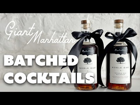 How to Batch Cocktails for a Crowd | BLACK MANHATTANS
