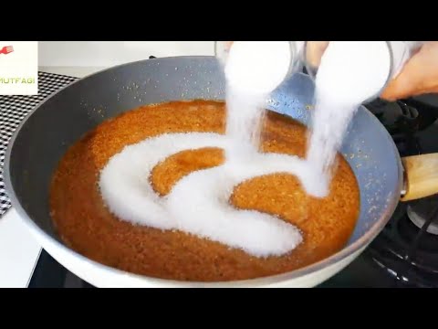 ŞERBETİNİ KAYNATMADAN‼️ŞEKERİNİ ERİTMEDEN ‼️ANNE USULÜ😋İPEKSİ KIVAMIYLA💃🏻UNLU İRMİK HELVASI TARİFİ 😍