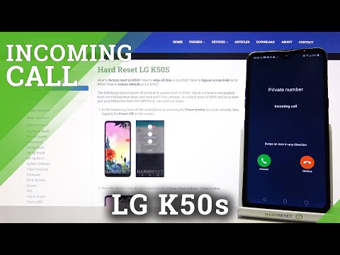LG K50s Incoming Call