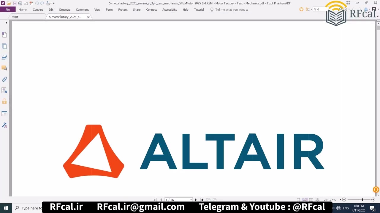 Tutorial Altair Flux 2025 and FluxMotor 2025 Complete Package